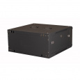 Шкаф 19" телекоммуникационный настенный, 4U 280x600х600 мм, дверь перфорация, черный